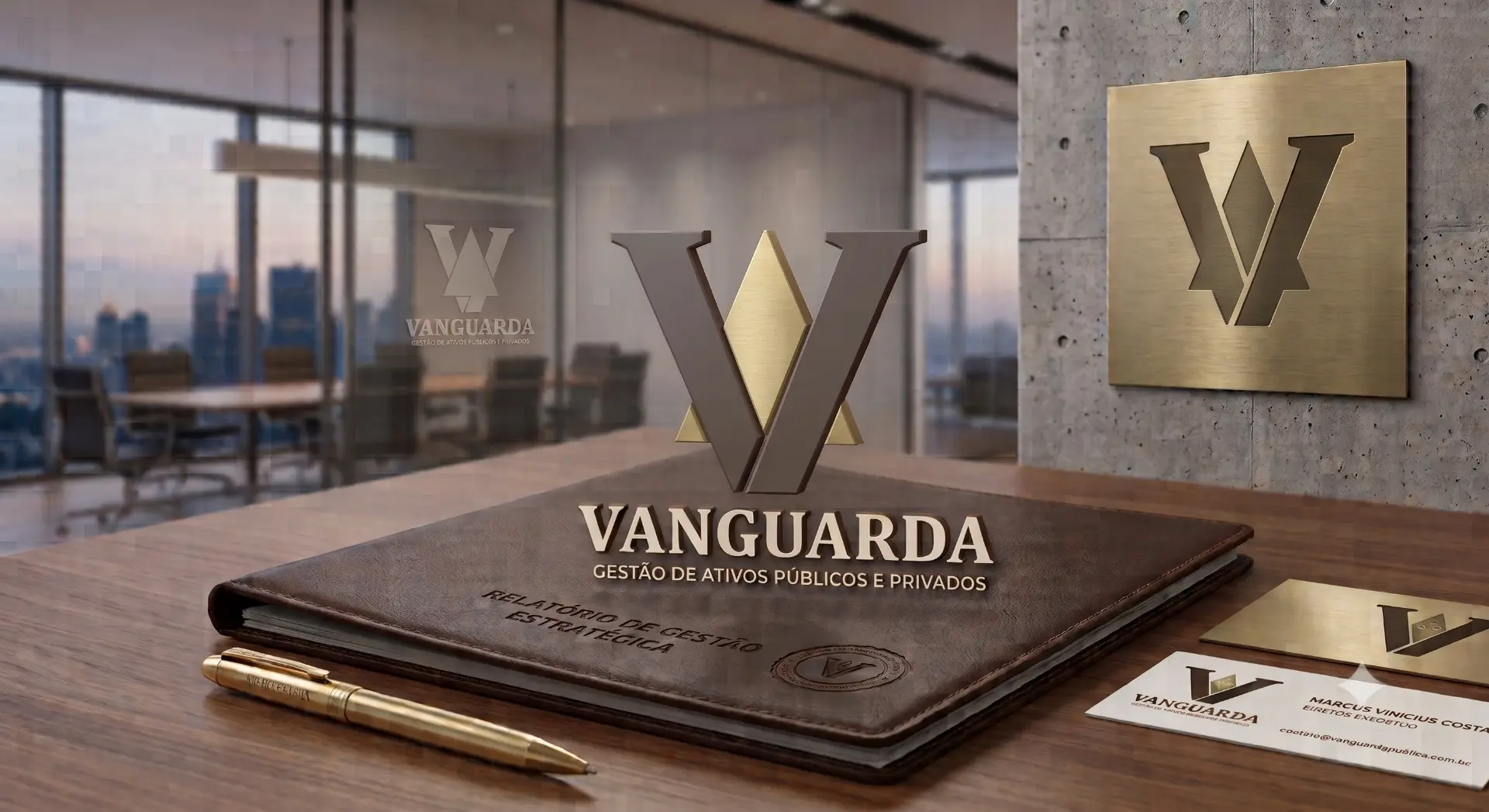 Capa institucional Vanguarda — Gestão de Ativos Públicos e Privados